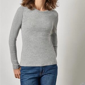 Lilla P Heather Gray Long Sleeve Tee NWT